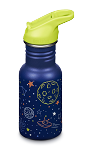 Kid Kanteen  
RVS waterfles
sportdop met rietje
355 ml